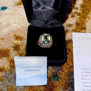 Artisan Crafted Sterling/18k 4.00 ct Green